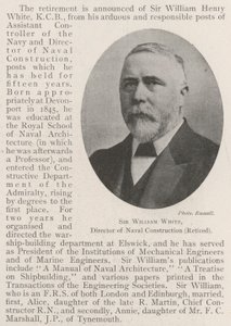 海军建筑总监William White先生（已退休） 作者 英国摄影师