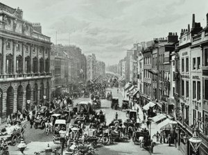Somerset House，Strand，Westminster LB：1895年从Saint Mary-le-Strand向西看 作者 英国摄影师
