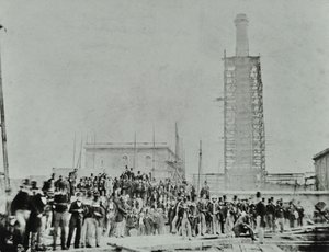 Southern Outfall Sewer，Crossness：现场的贵宾，1865年 作者 英国摄影师