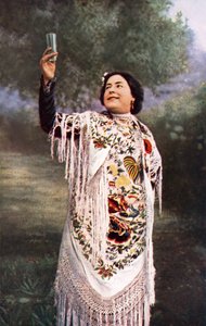 西班牙妇女（彩色照片） 作者 英国摄影师