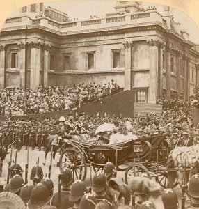 Queen Victorias Diamond Jubilee的立体印刷品 作者 英国摄影师