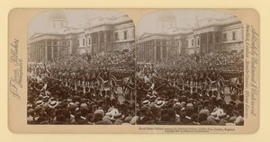 Queen Victorias Diamond Jubilee的立体印刷品 作者 英国摄影师