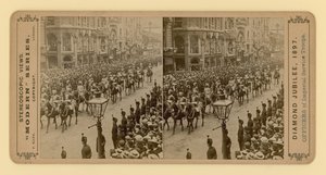 1897年6月28日，Queen Victorias Diamond Jubilee的立体印刷品 作者 英国摄影师