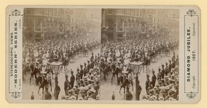1897年6月28日，Queen Victorias Diamond Jubilee的立体印刷品 作者 英国摄影师