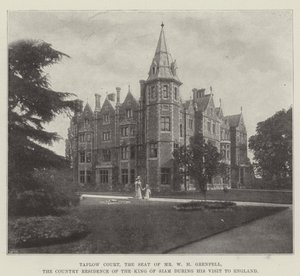 Taplow Court，WH Grenfell先生的所在地，暹罗国王在英国访问期间的乡村住所 作者 英国摄影师