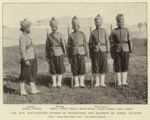 第24届（俾路支省）Connaughts公爵夫人拥有孟买步兵团 作者 英国摄影师