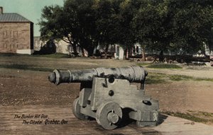 魁北克城堡的邦克山炮(The Bunker Hill Gun) (照片) 作者 英国摄影师