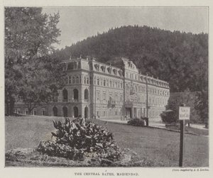 中央浴场，Marienbad 作者 英国摄影师