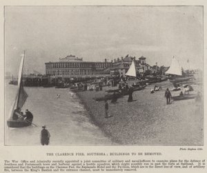 克莱伦斯码头，南海，建筑物将被拆除，1896年5月2日 作者 英国摄影师