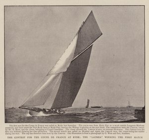 在莱德举行的Coupe de France比赛中，Laurea赢得了第一场比赛 作者 英国摄影师
