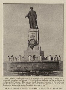 De Lesseps雕像，最近在塞得港亮相 作者 英国摄影师