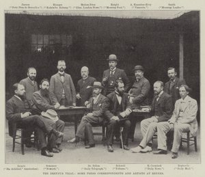 Dreyfus审判，雷恩的一些新闻记者和艺术家 作者 英国摄影师