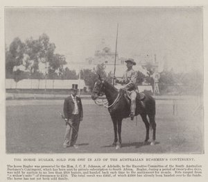 The Horse Bugler，以2627英镑的价格出售给澳大利亚布什曼斯特遣队，阿德莱德。插图伦敦新闻的插图，1900年5月26日 作者 英国摄影师