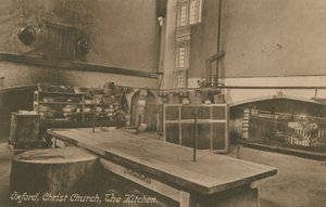 厨房，基督教堂，牛津。明信片于1913年寄出。 作者 英国摄影师