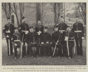 Munster Fusiliers队，1895年皇后队在陆军射击金杯中获胜 作者 英国摄影师