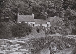老磨坊，Jesmond Dene（黑白照片）。 作者 英国摄影师