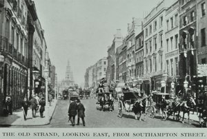 1890年，从南安普敦街向东望去的老斯特兰德 作者 英国摄影师