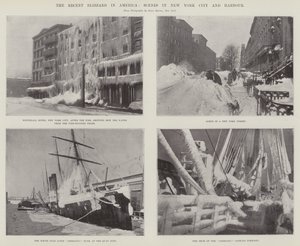 美国最近的暴风雪，纽约市和海港的场景 作者 English Photographer