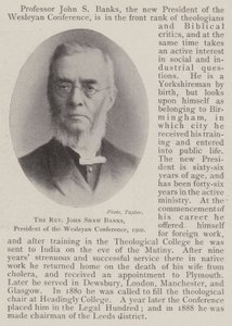 1902年卫斯理会议主席John Shaw Banks牧师 作者 英国摄影师