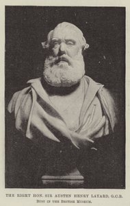 尊敬的Austen Henry Layard先生，GCB，大英博物馆的Bust 作者 英国摄影师