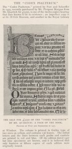 Quaritch先生出版了5250英镑的Codex Psalterum，这是一本书的页面 作者 英国摄影师
