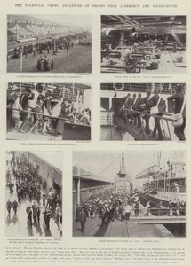 德兰士瓦危机，从奥尔德肖特和南安普敦出发的部队 作者 English Photographer
