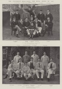 大学赛艇比赛，1902年的竞争船员 作者 English Photographer