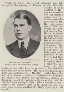 已故美国驻比勒陀利亚领事Adalbert Hay先生 作者 英国摄影师