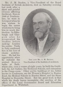 已故的JM Brydon先生，建筑师协会副主席 作者 英国摄影师