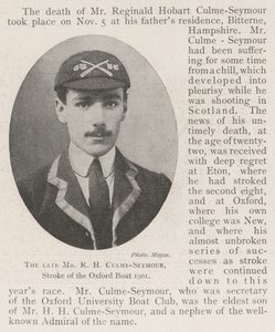 已故的RH Culme-Seymour先生，牛津船1901年的中风