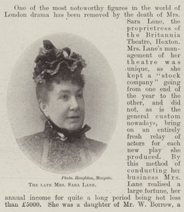 已故的Sara Lane夫人 作者 英国摄影师