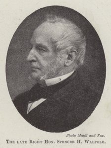 已故的尊贵的Spencer H Walpole 作者 英国摄影师