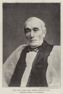 已故右派牧师Henry Philpott，DD，曾任伍斯特主教 作者 英国摄影师