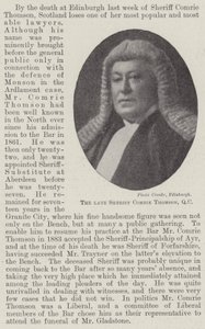 已故的警长Comrie Thomson，QC 作者 英国摄影师