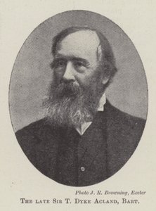 已故的Sir T Dyke Acland，Baronet 作者 英国摄影师
