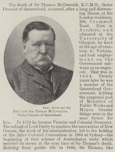 已故的Sir Thomas McIlwraith爵士，昆士兰州三次总理 作者 英国摄影师