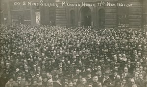 1921年11月11日伦敦Mansion House的两分钟沉默 作者 英国摄影师