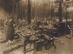 20 世纪初，英国不明工程（黑白照片） 作者 英国摄影师