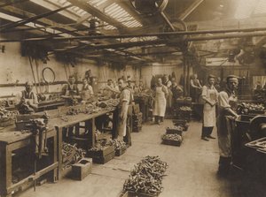 20 世纪初，英国不明工程（黑白照片） 作者 英国摄影师