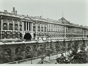 Victoria Embankment，Westminster LB：Somerset House，海拔维多利亚堤防，1896年 作者 英国摄影师