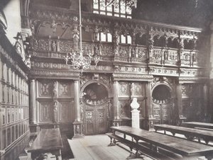 中殿霍尔内部看法，伦敦，1885年 作者 英国摄影师