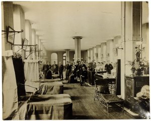 伦敦圣托马斯医院的病房，1890年 作者 英国摄影师
