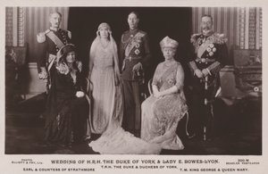 约克公爵和Lady E Bowes-Lyon的婚礼 作者 英国摄影师