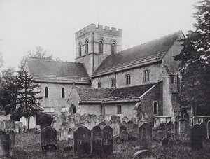 Worthing: Broadwater Church (b/w photo) 作者 英国摄影师