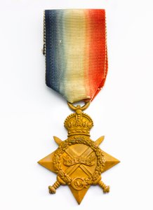 1914-15 Star，c.1918（青铜丝带） 作者 英语学校