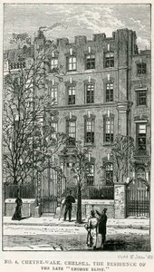 4 Cheyne Walk，切尔西，已故乔治艾略特的住所 作者 英语学校