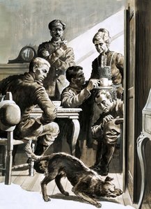 英国士兵帕特里克福勒在衣柜里藏了四年（纸上水粉） 作者 英语学校