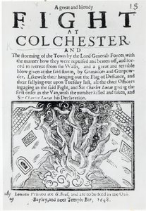 1648年印刷的科尔切斯特大战和大战 作者 英语学校