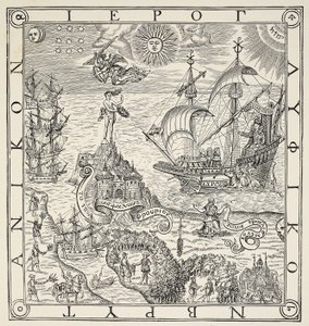 英国的象形文字，一般和罕见的纪念碑的主题，由约翰迪（1527-1609），1577年的航海艺术导致的完美艺术 作者 英语学校