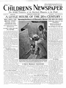 20世纪的小房子，1924年3月“儿童报”的头版（新闻纸） 作者 English School